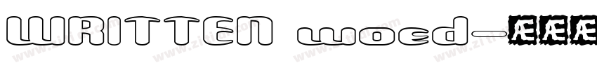 WRITTEN woed字体转换